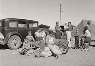 Arriving at Weedpatch Camp from Oklahoma Photo by Dorothea Lange