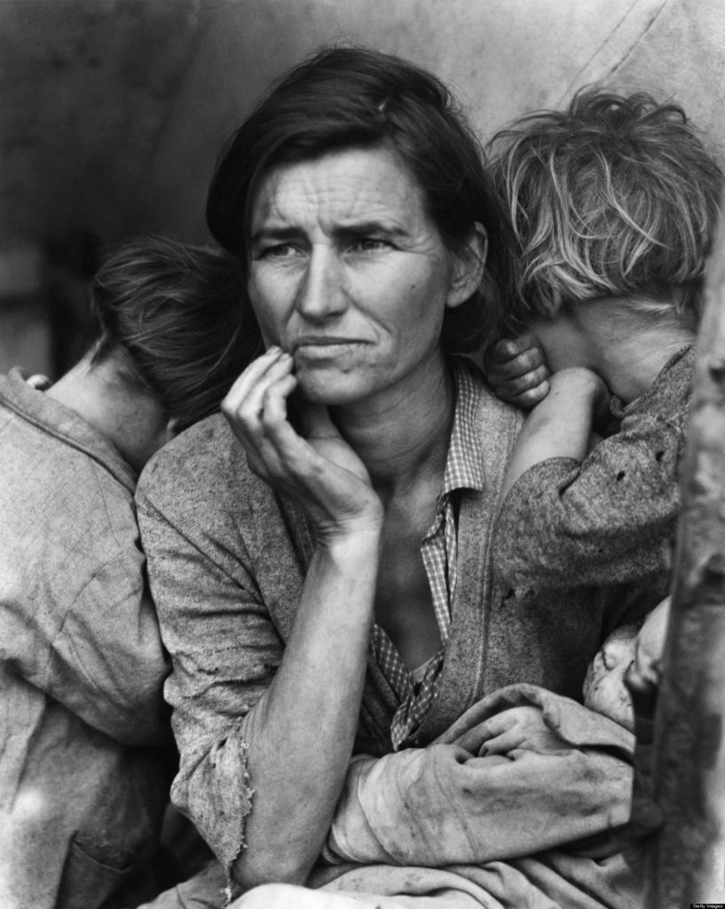 Lange's 1936, Migrant Mother, Florence Owens Thompson