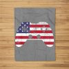 4Th Of July Video Game Gamer Kids Boys Men Usa Fleece Blanket