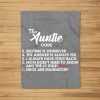 5 Things The Auntie Code Funny Fleece Blanket