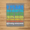 9 Years Old Gifts 9Th Birthday Vintage Retro Countdown Fleece Blanket