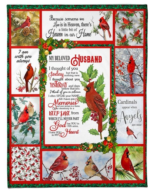 A Beloved Husband Cardinal Blanket