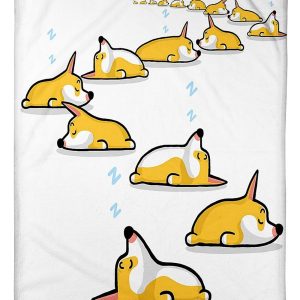 A Bunch Of Cute Sleepy Corgis Blanket