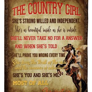 A Country Girl Like You And Me Blanket