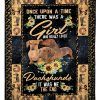 A Girl Loved Dachshunds Blanket