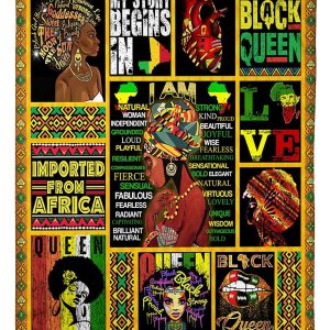 African Black Queen Blanket