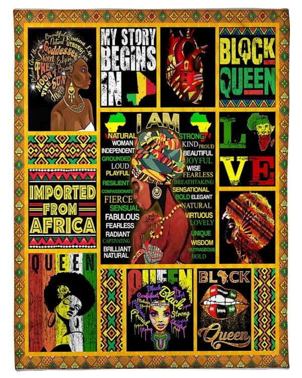 African Black Queen Blanket