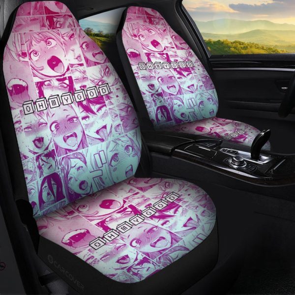 Ahegao Car Seat Covers Custom Car Interior Accessories