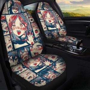 Ahegao Car Seat Covers Custom Car Interior Accessories Decorations