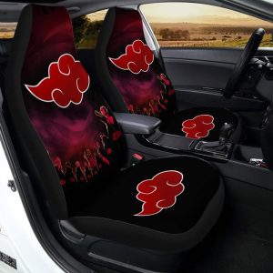 Akatsuki Clan Car Seat Covers Custom Anime Car Accessories