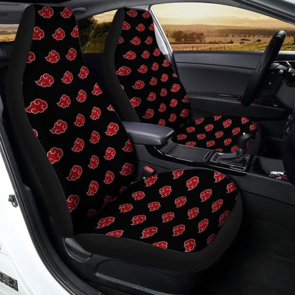 Akatsuki Cloud Car Seat Covers Custom Anime Car Accessories