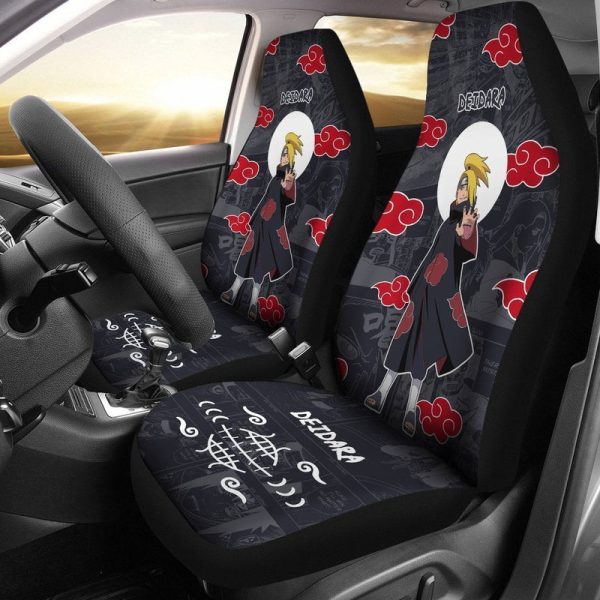 Akatsuki Deidara Car Seat Covers Custom Anime Car Interior Accessories