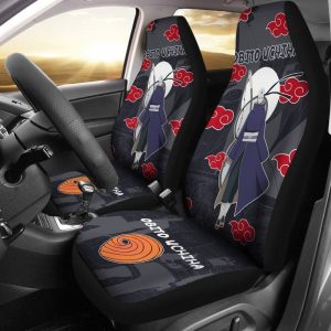 Akatsuki Obito Car Seat Covers Custom Anime Car Interior Accessories