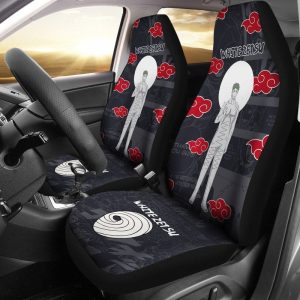 Akatsuki White Zetsu Car Seat Covers Custom Anime Car Accessories