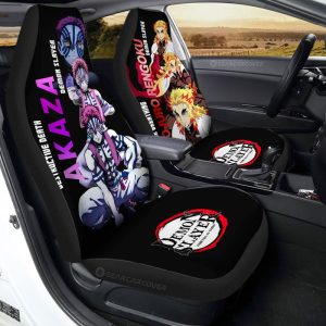 Akaza And Rengoku Car Seat Covers Custom