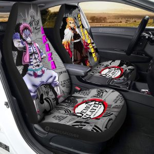 Akaza And Rengoku Car Seat Covers Custom Mix Mangas