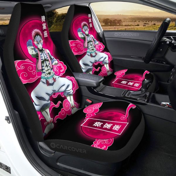 Akaza Car Seat Covers Custom Anime Demon Slayer Car Interior Accessories