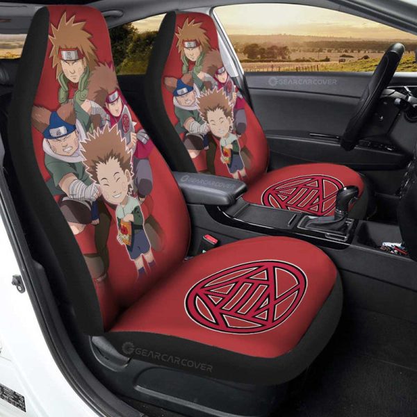 Akimichi Chouji Car Seat Covers Custom Anime Car Accessories For Fans