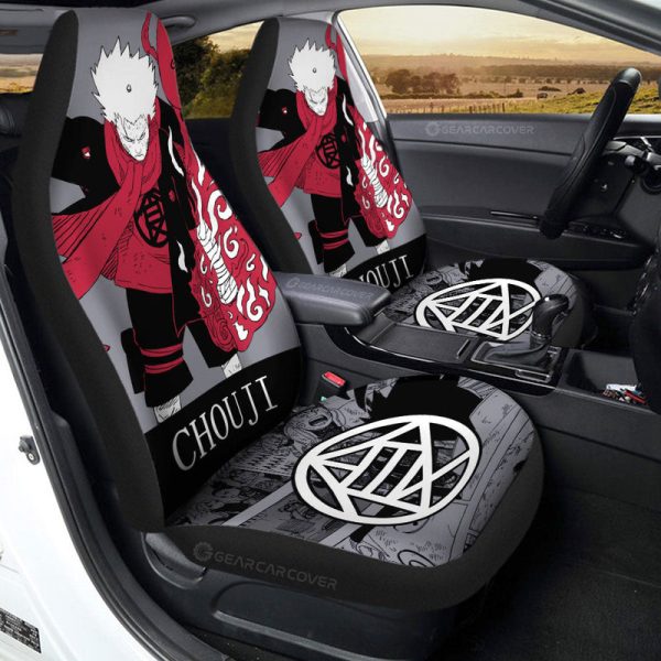 Akimichi Chouji Car Seat Covers Custom Anime Car Accessories Manga Color Style