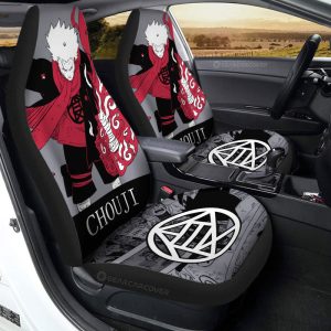 Akimichi Chouji Car Seat Covers Custom Car Accessories Manga Color Style