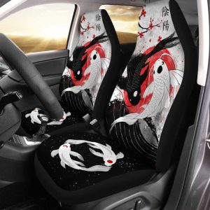 Amazing Koi Fish Car Seat Covers Custom Jing Jang Car Accessories