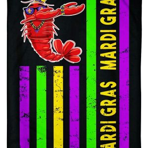 American Flag Mardi Gras Dabbing Blanket