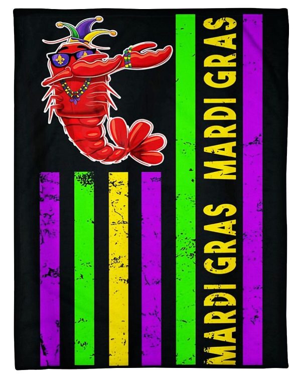 American Flag Mardi Gras Dabbing Blanket