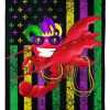 American Flag Mardi Gras Funny Blanket