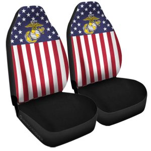 American Flag Military Marine Corps Car Seat Covers Custom Car Accessories