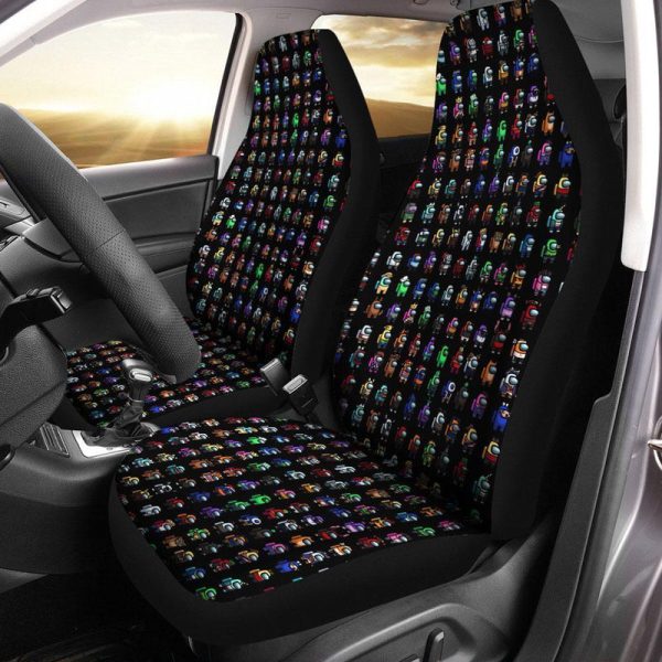 Among Us Car Seat Covers Custom Pattern Car Accessories