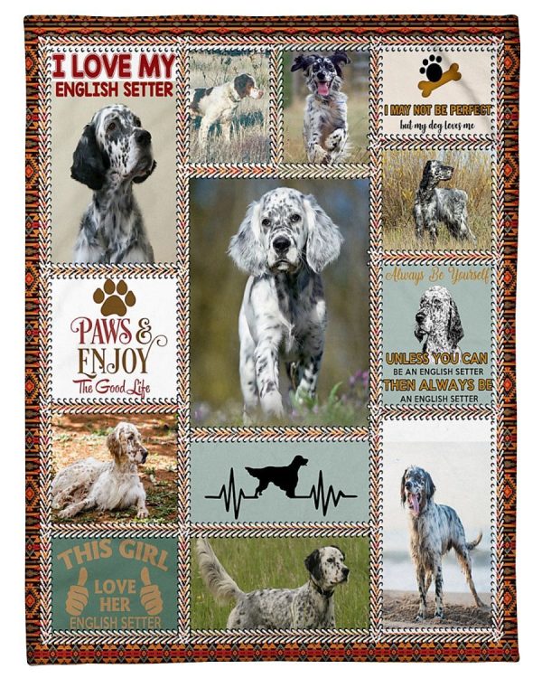 Anatomy English Setter Blanket