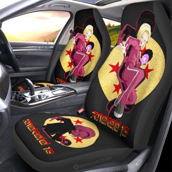 Android 18 Car Seat Covers Custom Car Accessories