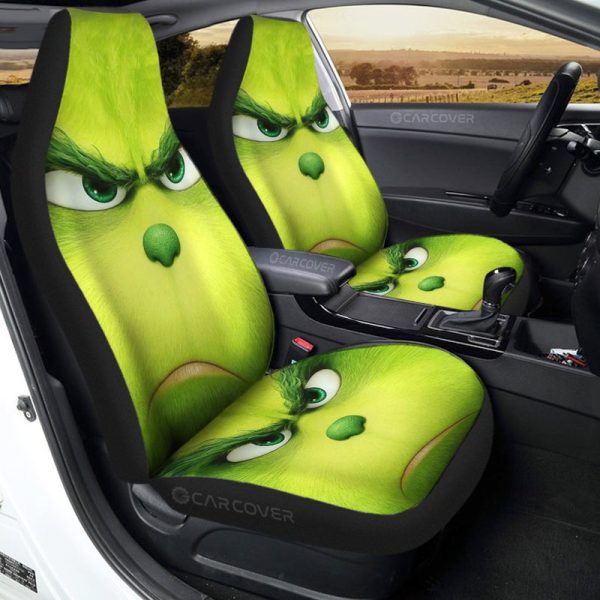 Angry Grinch Car Seat Covers Custom Car Accessories Christmas Decorations