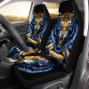 Angry Tiger Face Car Seat Covers Custom Tiger Car Accessories