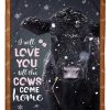 Angus Cow I Will Love You Blanket