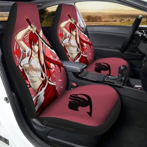 Anime Sexy Girl Erza Scarlet Car Seat Covers Custom Fairy Tail Anime