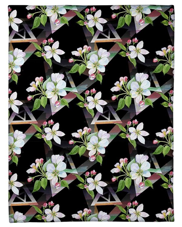 Apple Blossom In Dark Blanket