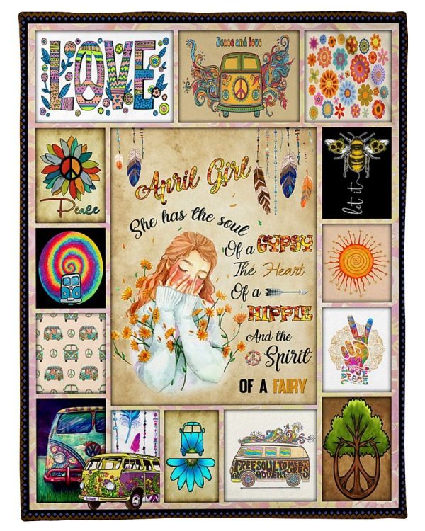 April Girl Hippie Blanket