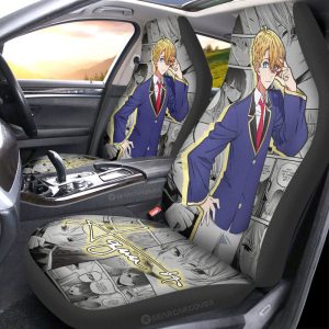 Aquamarine Hoshino Car Seat Covers Custom Anime Car Accessories