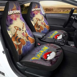 Arcanine Car Seat Covers Custom Anime Galaxy Manga Style