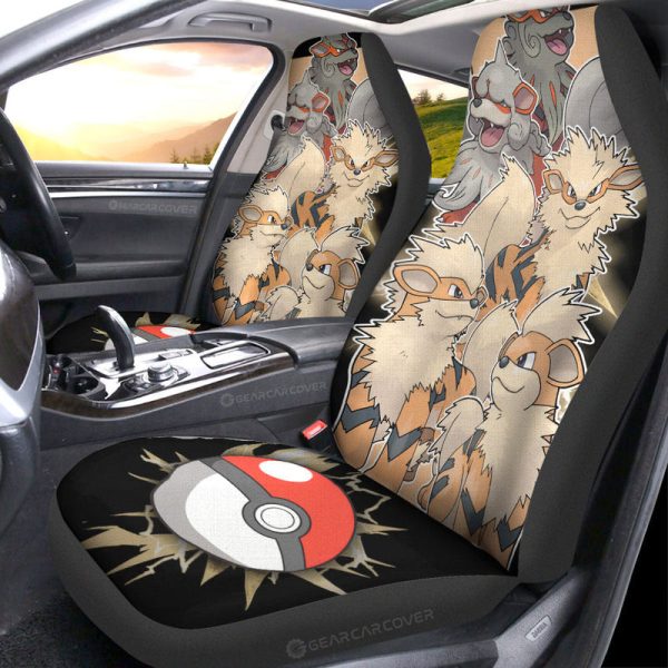 Arcanine Car Seat Covers Custom Car Accessories For Fans