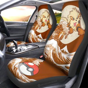 Arcanine Car Seat Covers Custom Pokemon Car Accessories