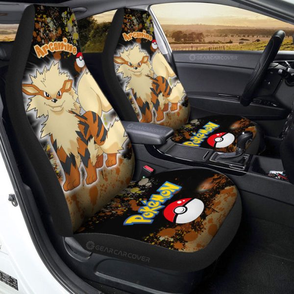 Arcanine Car Seat Covers Custom Tie Dye Style Car Accessories