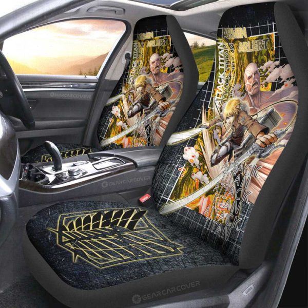 Armin Arlert Car Seat Covers Custom Car Accessories