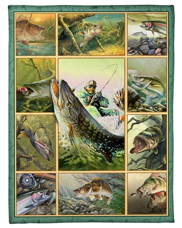 Art Fishing Blanket