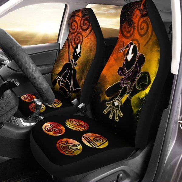 Avatar Aang Car Seat Covers Custom Anime Car Interior Accessories