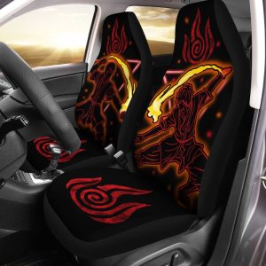 Avatar Zuko Car Seat Covers Custom Fire Nation Anime Car Accessories