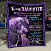 Awesome Family Gift For Daughter – Wolf – When Life Tries To Knock You Down