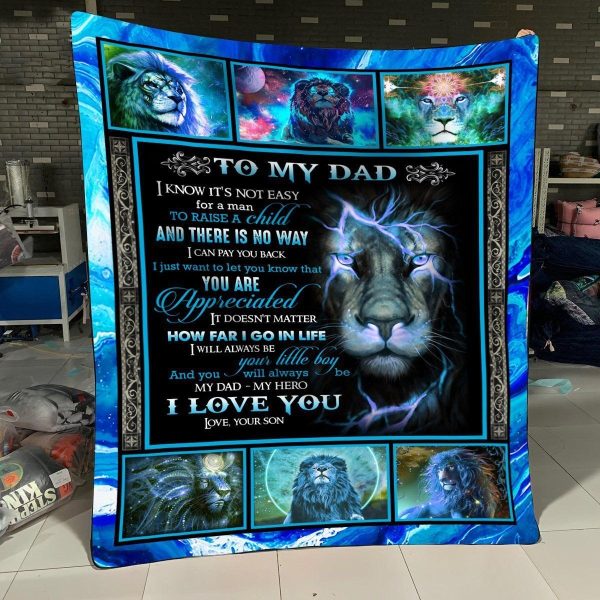 Awesome Family Gift For My Dad – I Will Always Be Your Little Boy And You Will Always Be My Dad Blanket