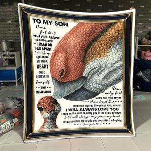 Awesome For My Son – Dinosaur – I Am Always Right  There In Your Heart Blanket